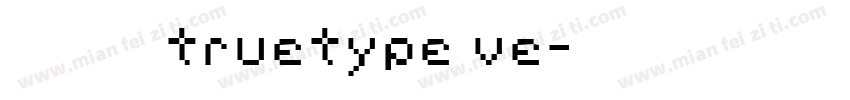 华文新魏 常规truetype ve字体转换